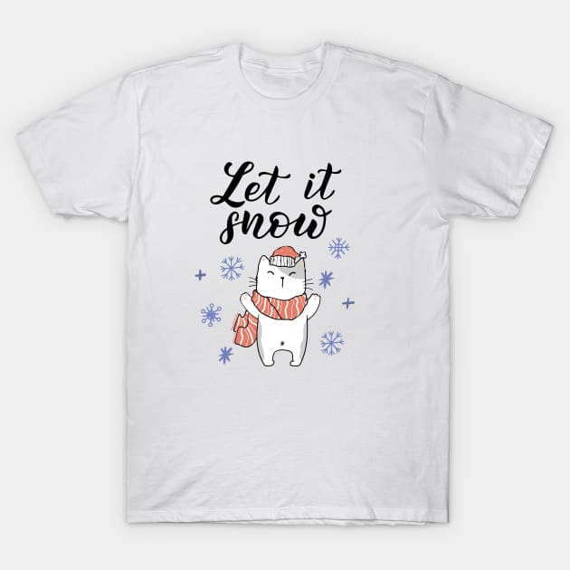 Let it Snow T-Shirt by shopfindingbeni